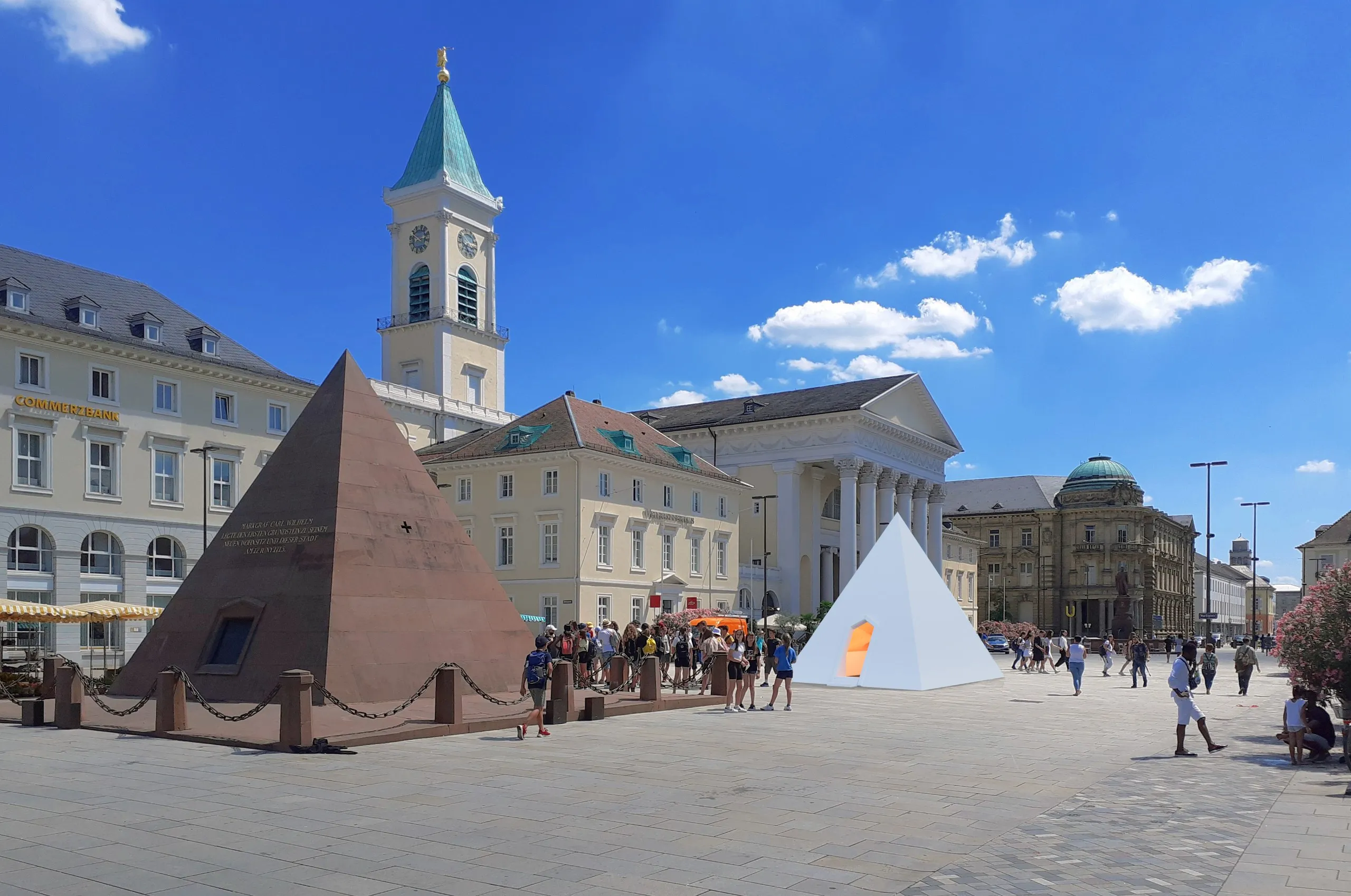 Die Pyramide von morgen · Marktplatz Karlsruhe